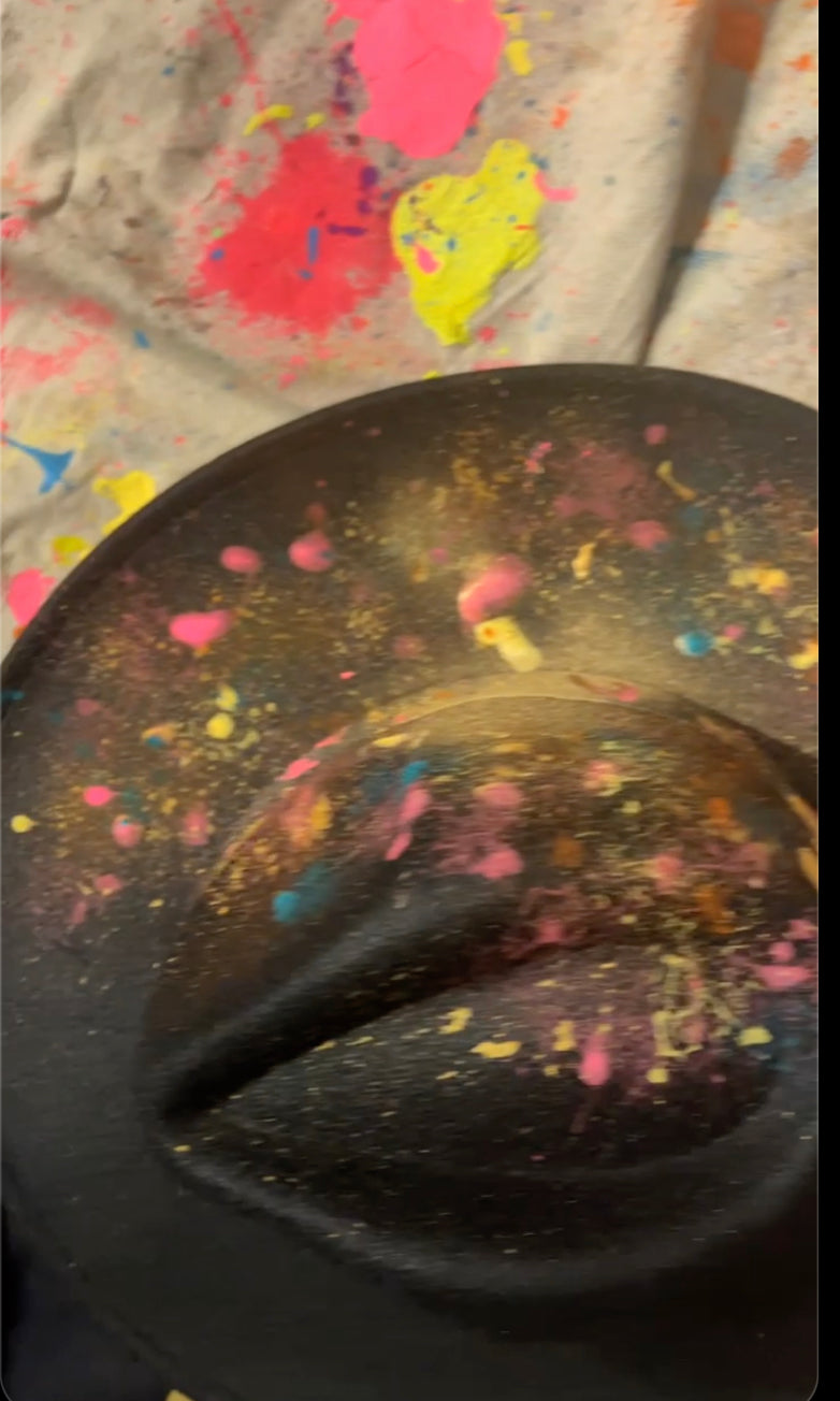 Black Gold/Multicolor SHE DOPE Fedora