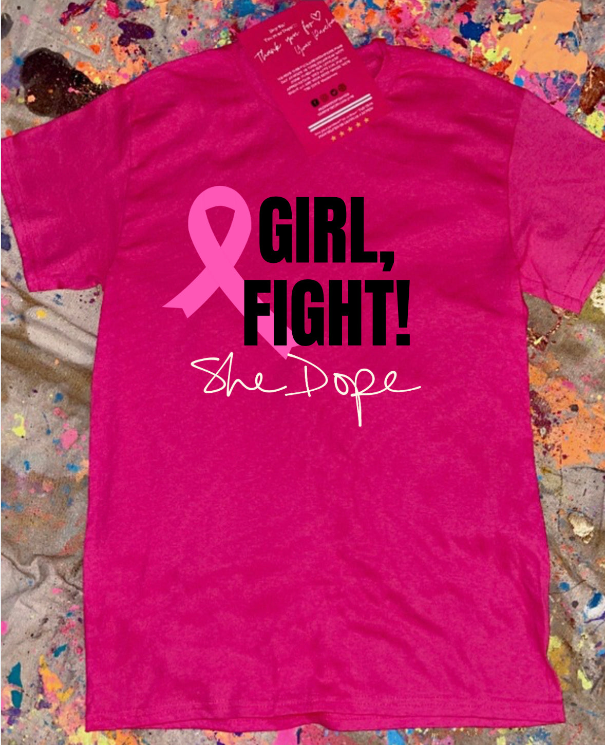 Girl, Fight Breast Cancer Awareness Tee