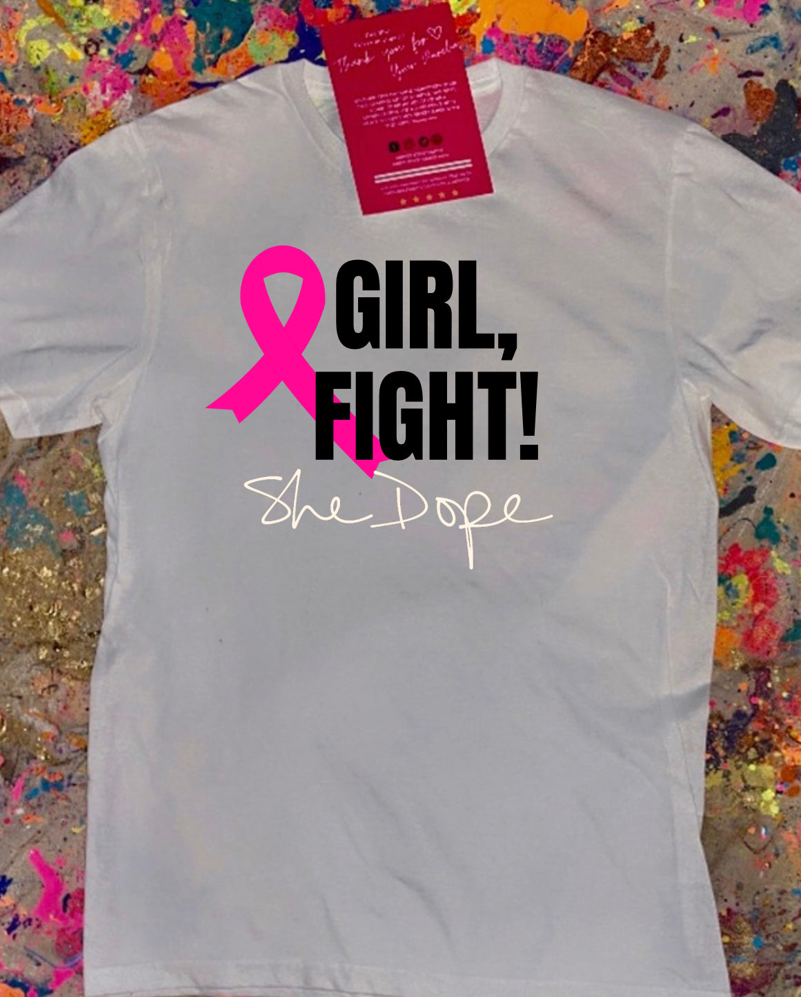Girl, Fight Breast Cancer Awareness Tee