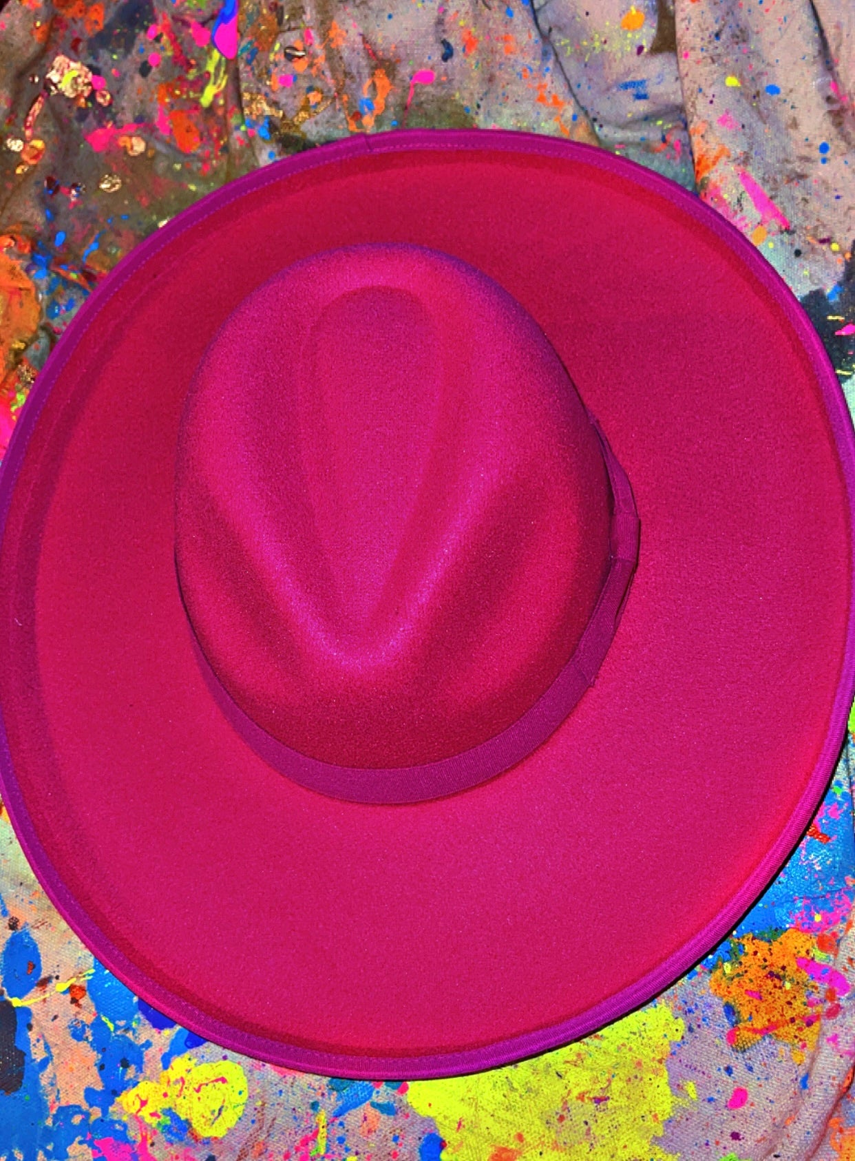 Solid Hot Pink Fedora for custom orders