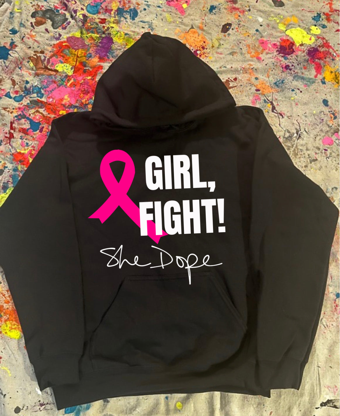 Girl, Fight Breast Cancer Awareness Hoodie