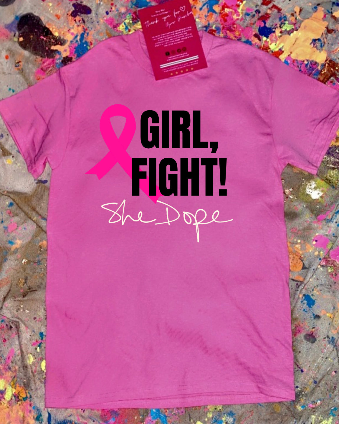 Girl, Fight Breast Cancer Awareness Tee