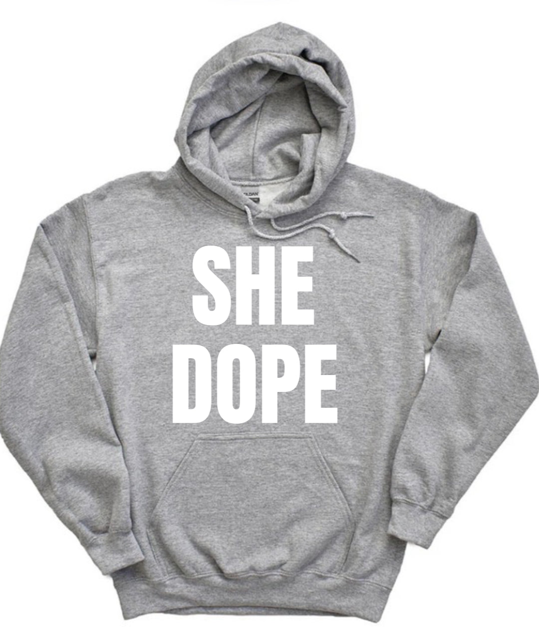 She Dope Heather Gray Hoodie