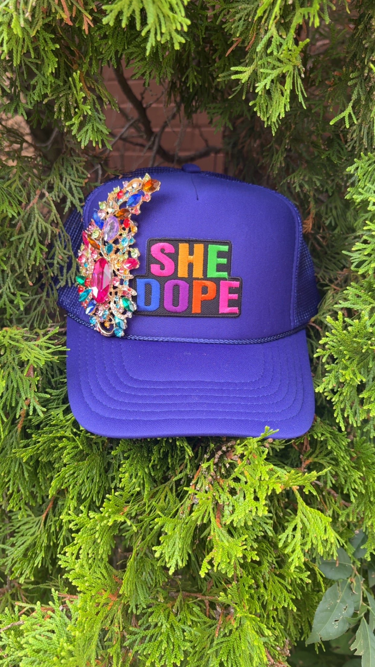 Purple logo She Dope Cap