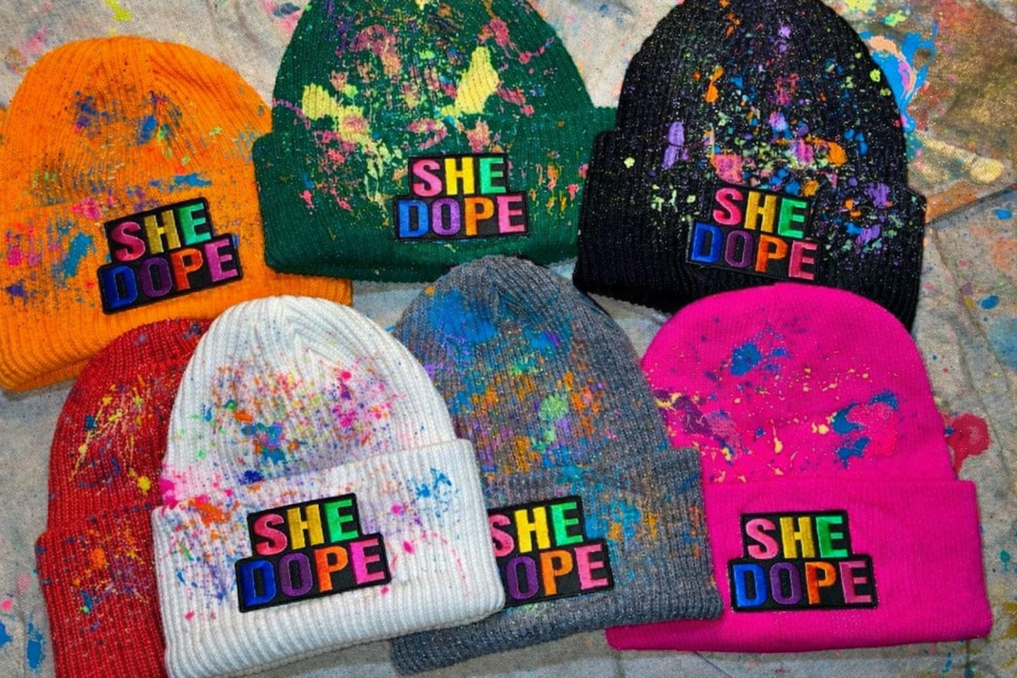 She Dope logo Beanie Cap
