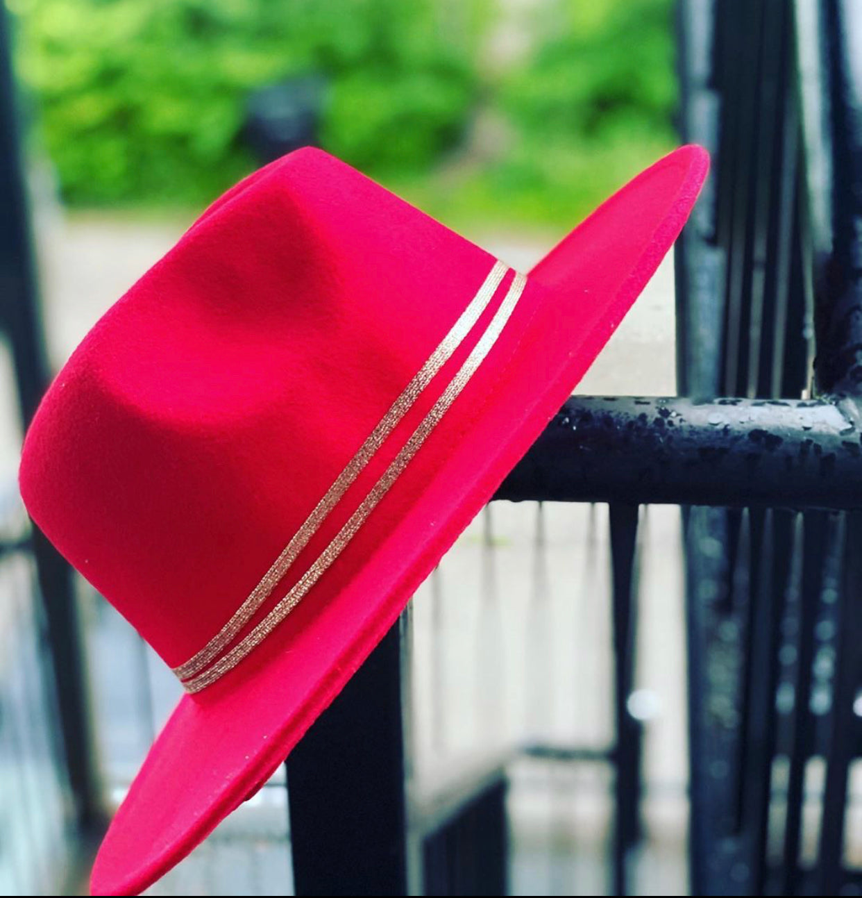 Solid Red Fedora
