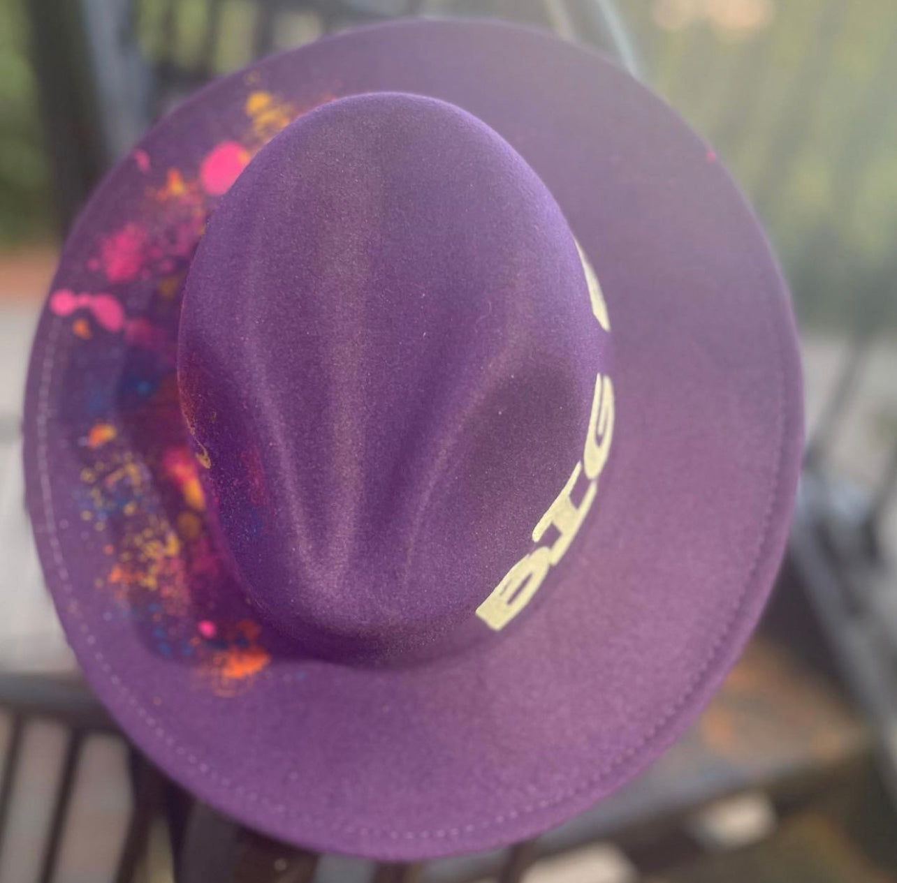 Big Energy Purple Red Bottom Fedora