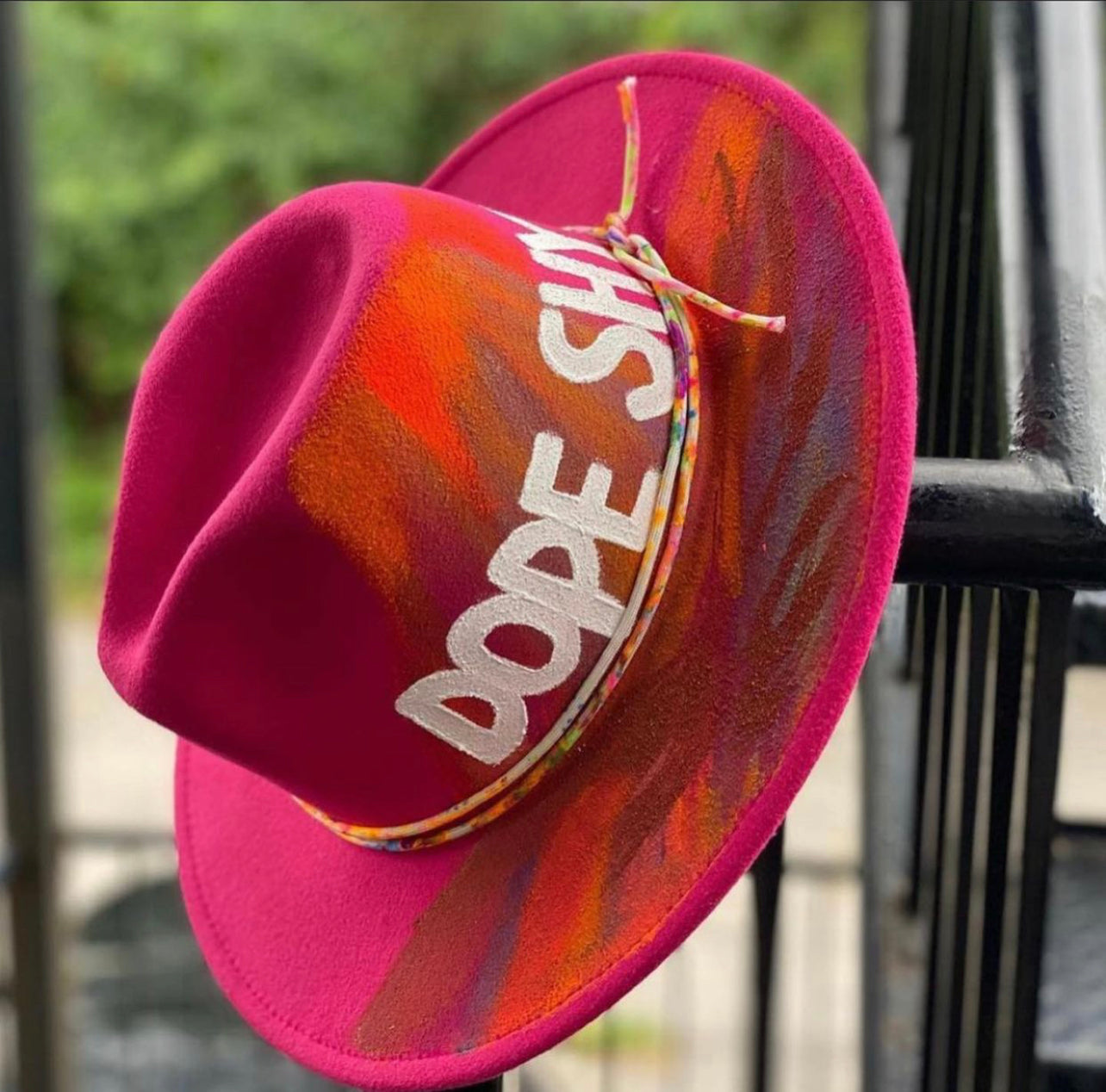 Hot Pink DOPE SHIT Fedora