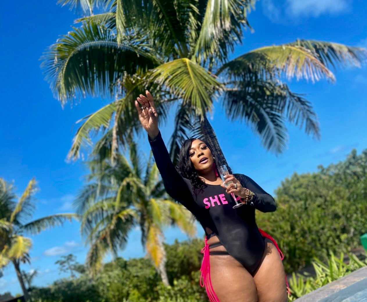 Pink She Dope Scuba Swim