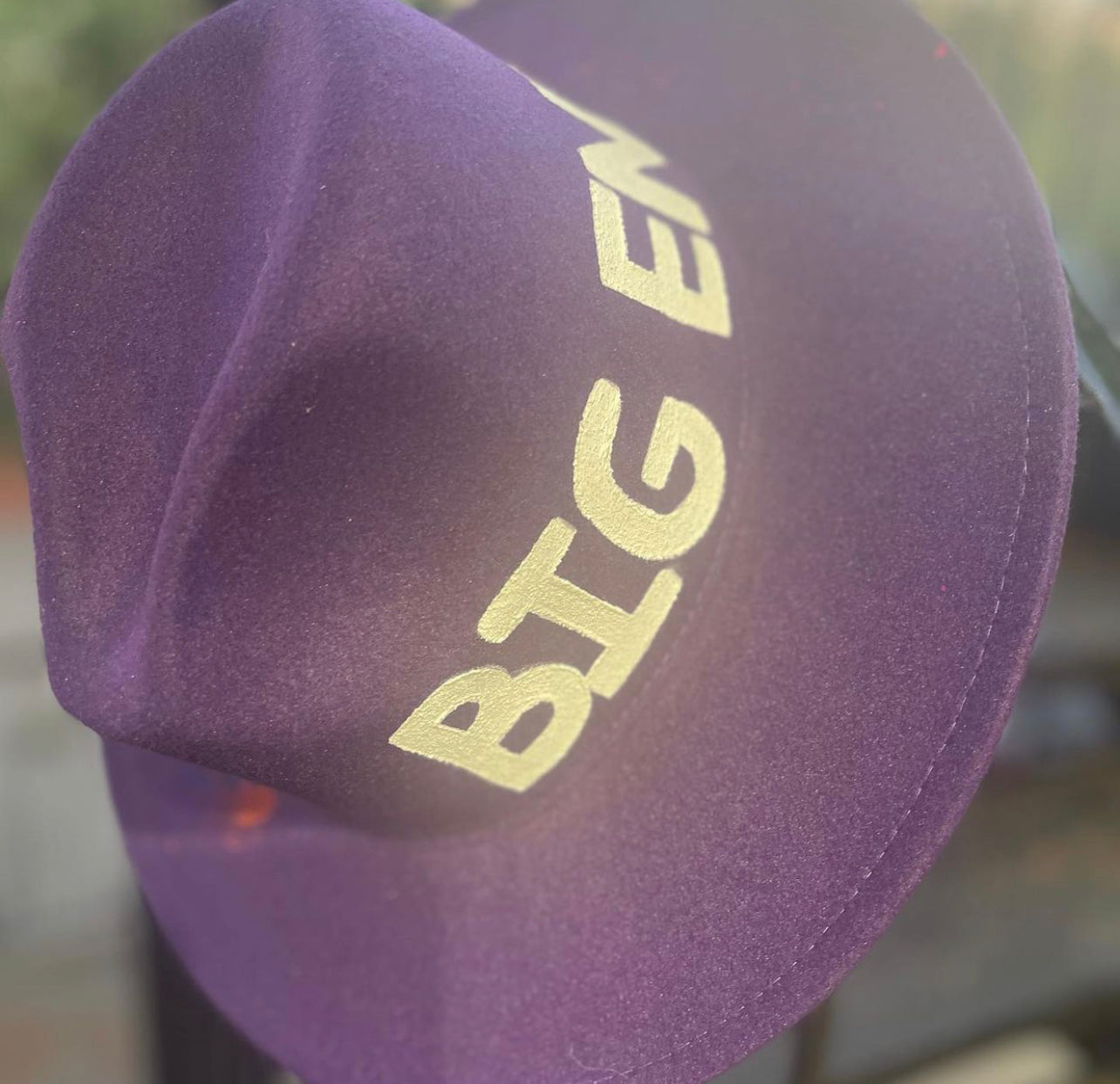 Big Energy Purple Red Bottom Fedora