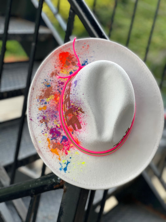 White Red Bottom Invested In Myself Fedora