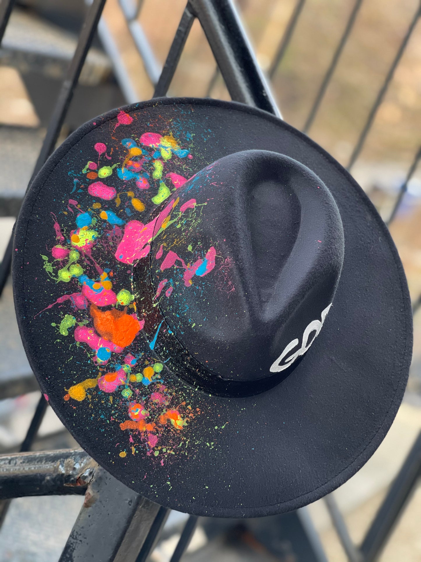 GOD IS DOPE Splatter Colored Fedora