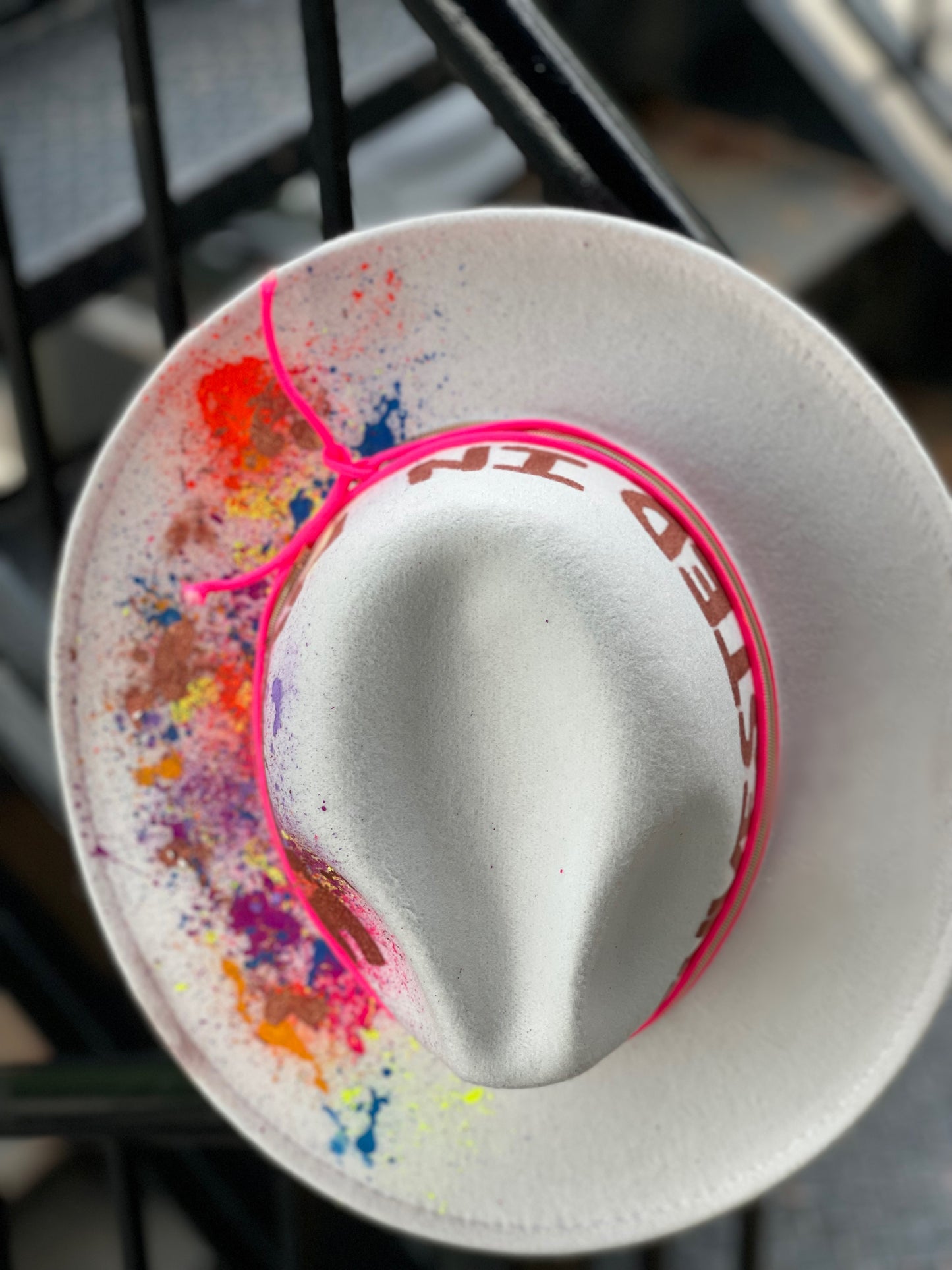 White Red Bottom Invested In Myself Fedora