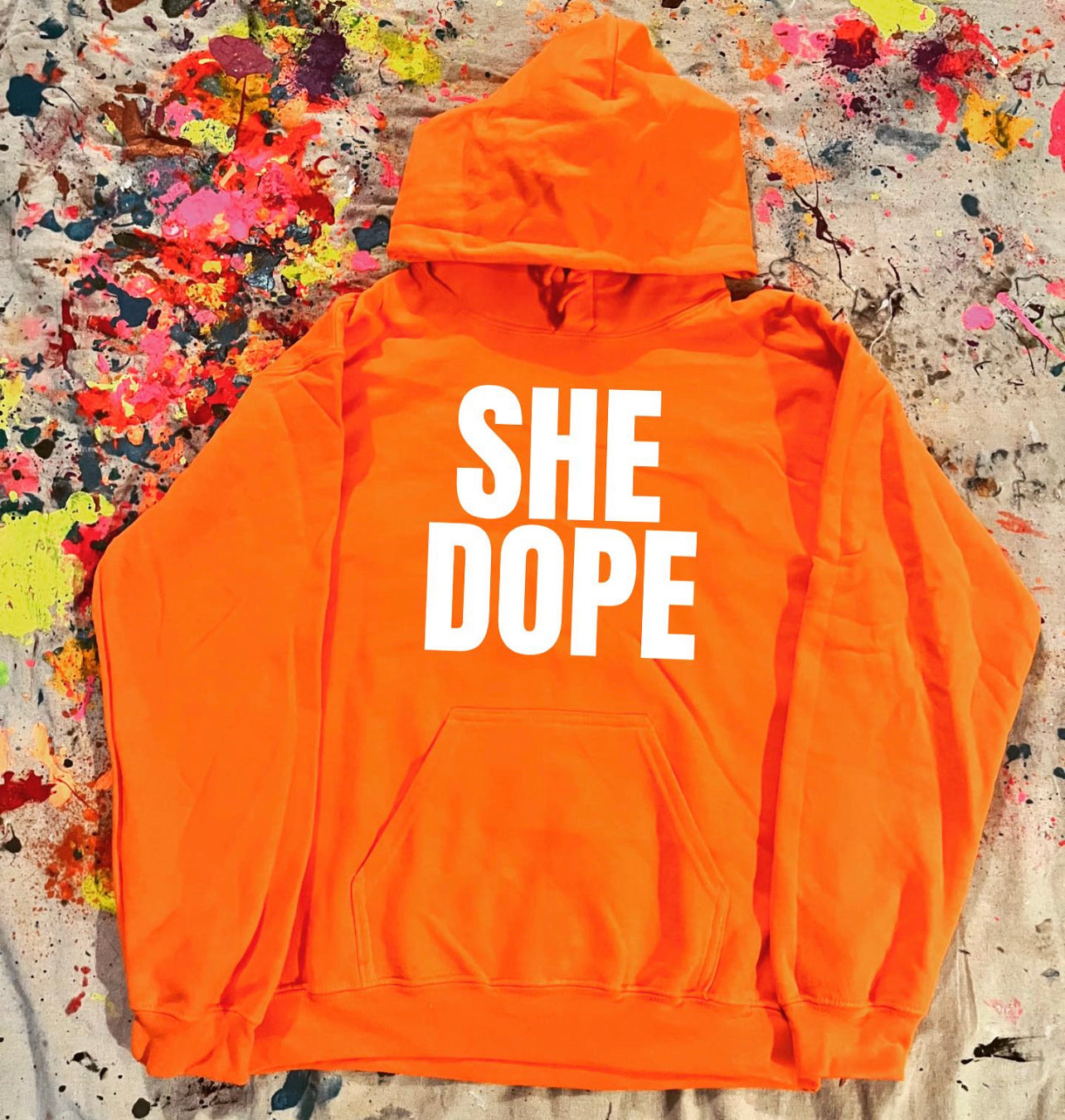 She Dope Orange you Glad Hoodie