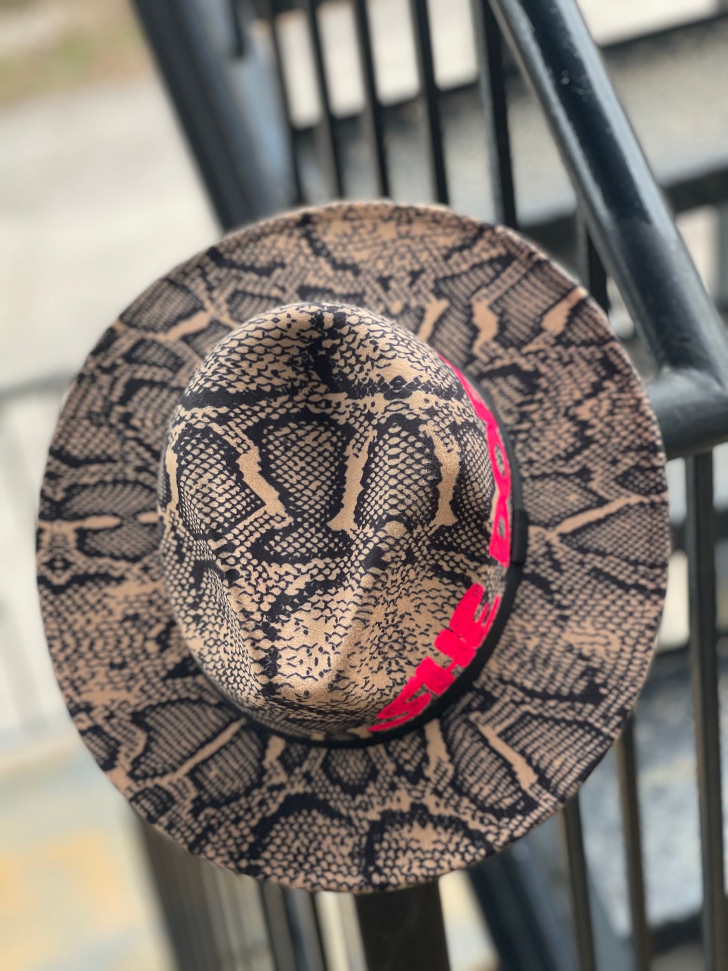 Snake SHE DOPE Custom Fedora