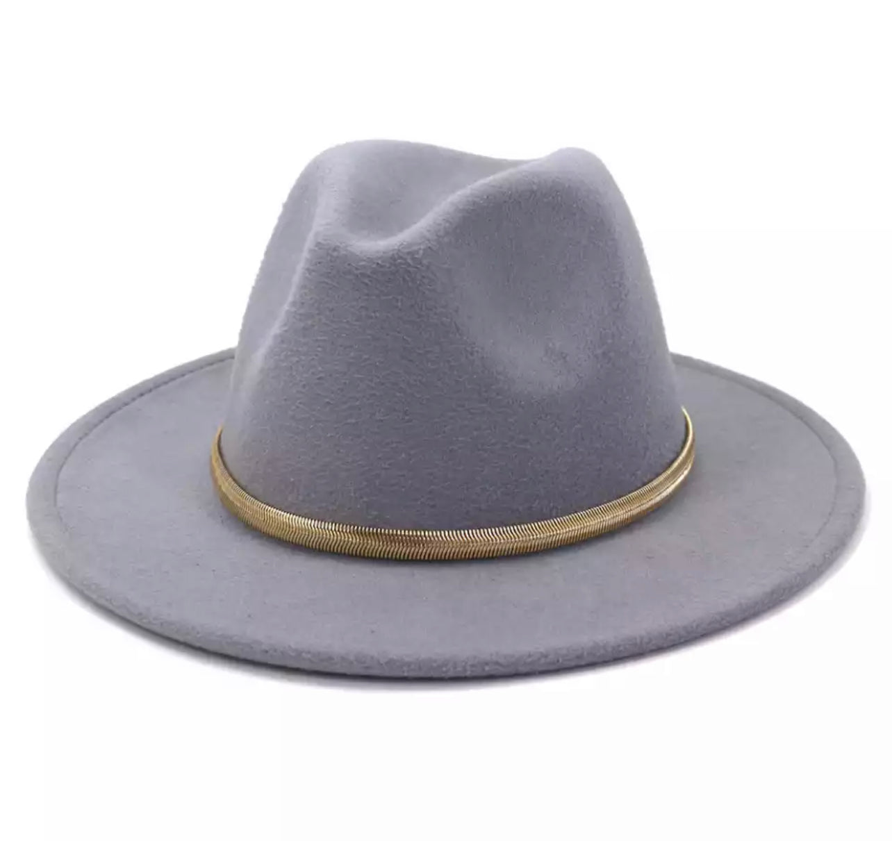 Solid Grey Fedora