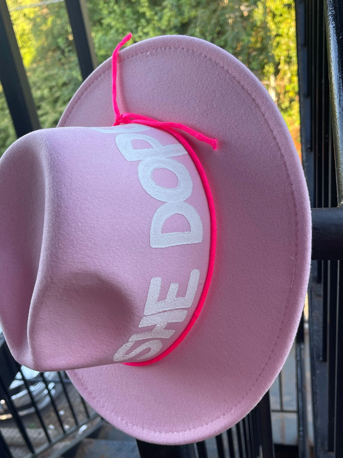 SHE DOPE pink Breast Cancer Fedora