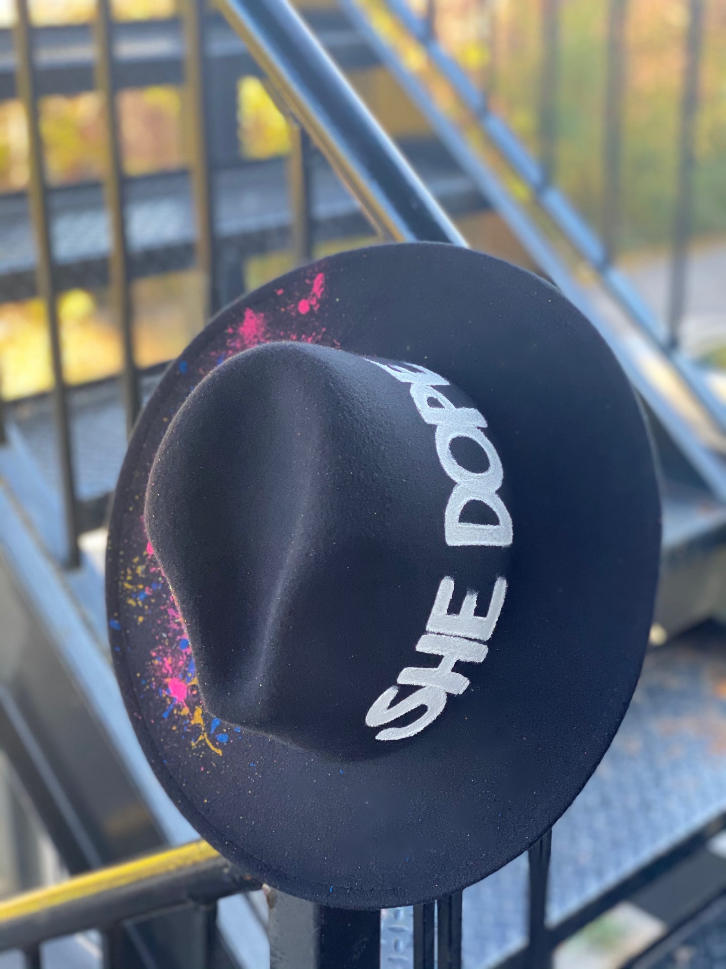 Black SHE DOPE Fedora