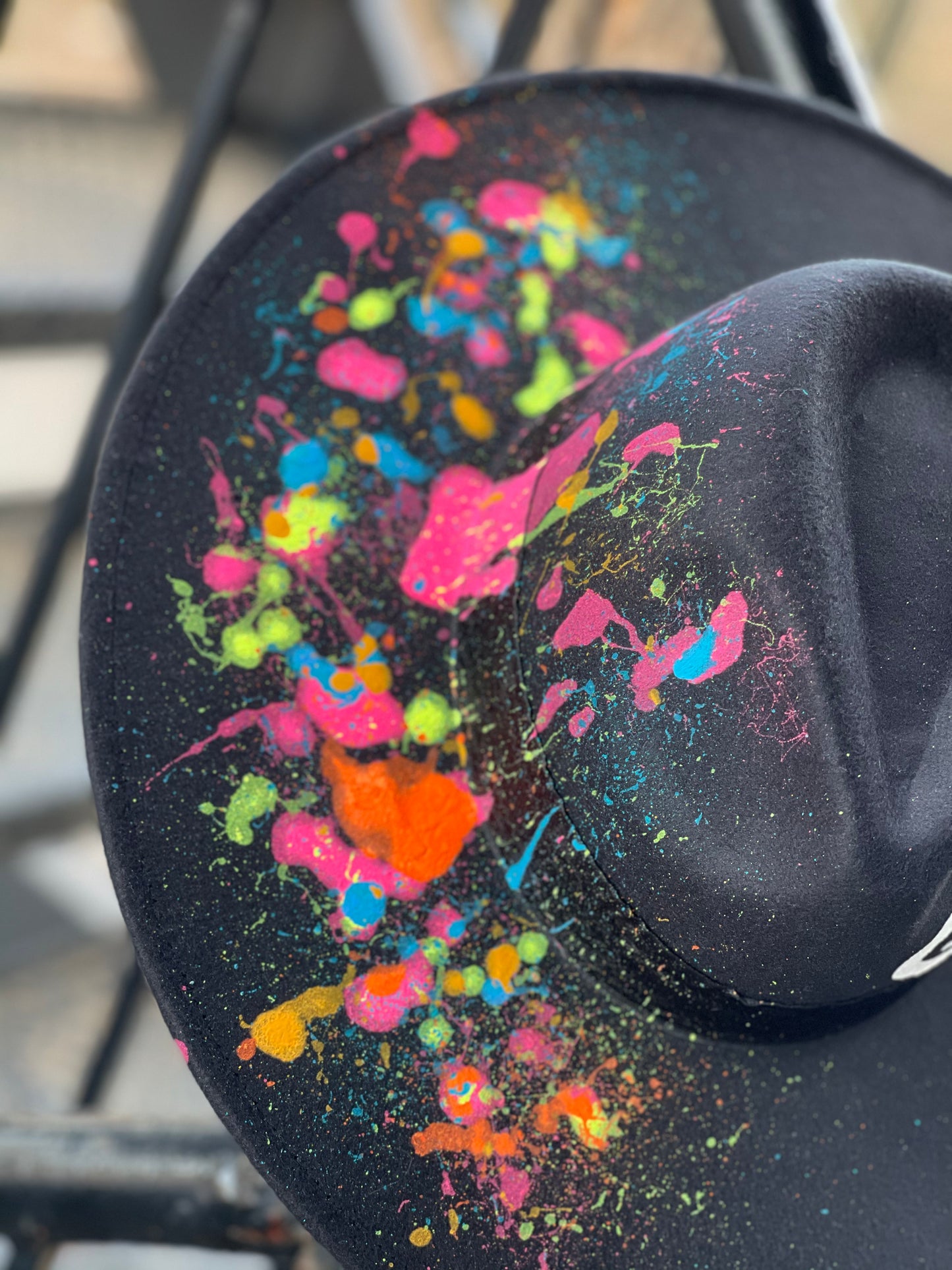 GOD IS DOPE Splatter Colored Fedora