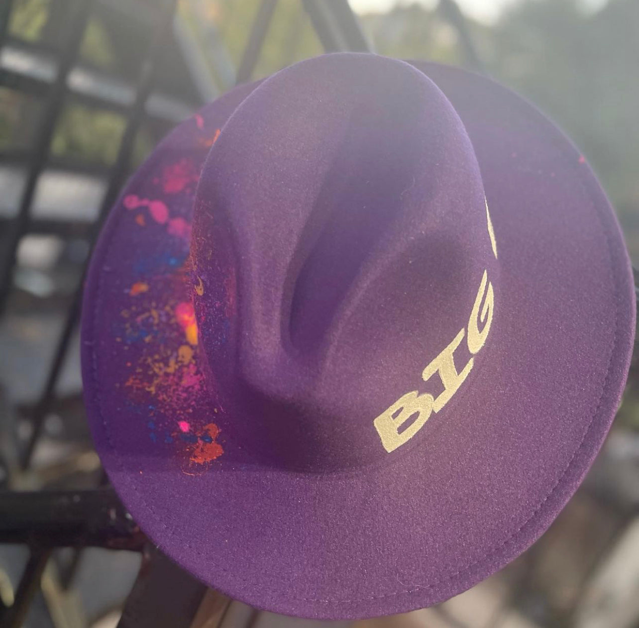 Big Energy Purple Red Bottom Fedora
