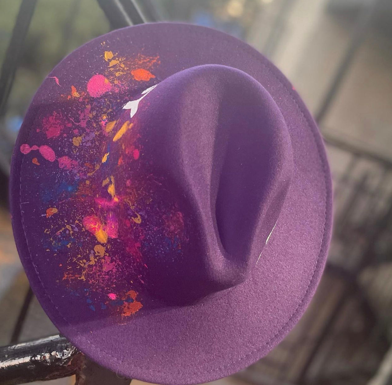 Big Energy Purple Red Bottom Fedora