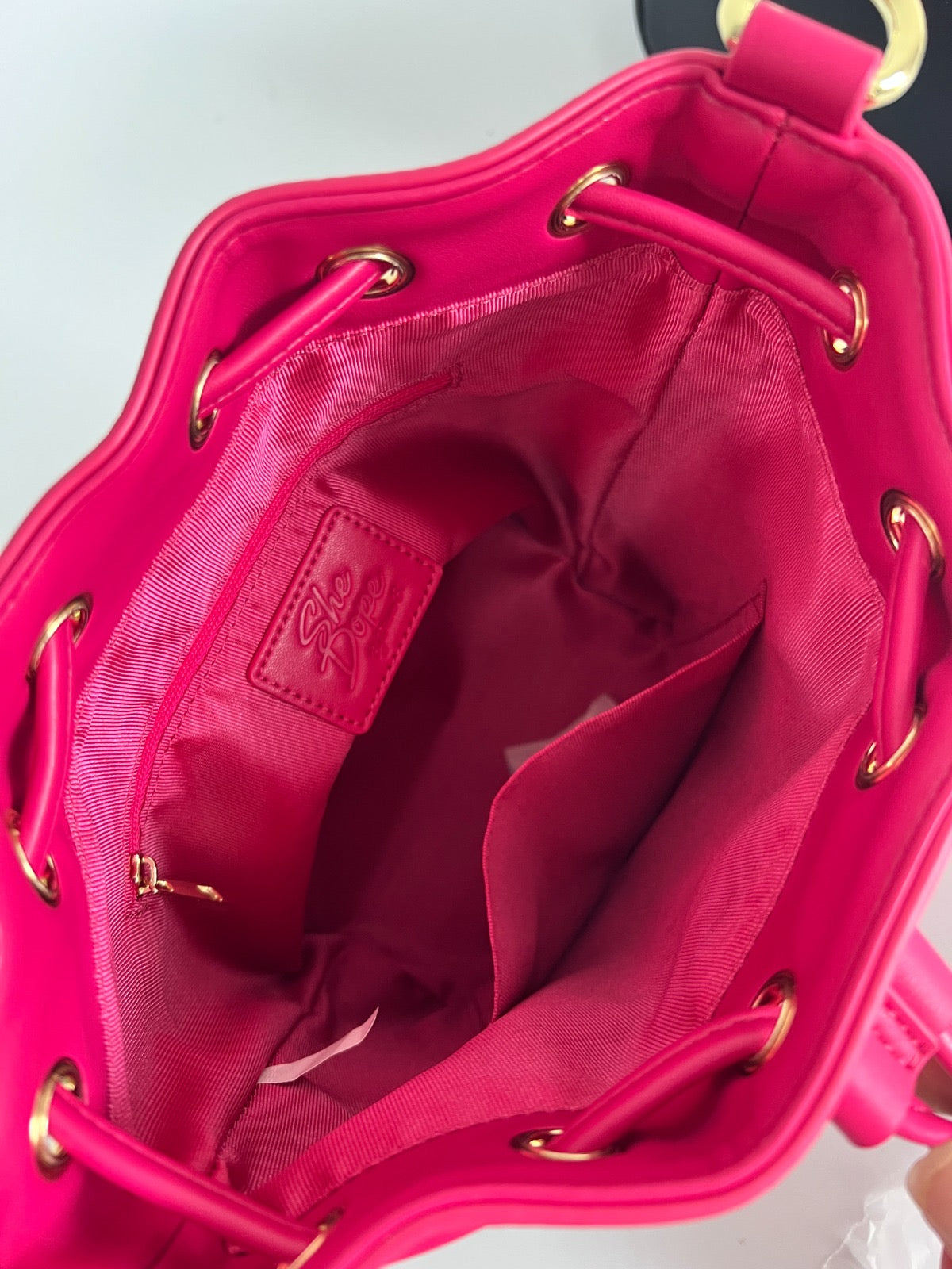 She Dope Pink  Luxe Bucket Bag