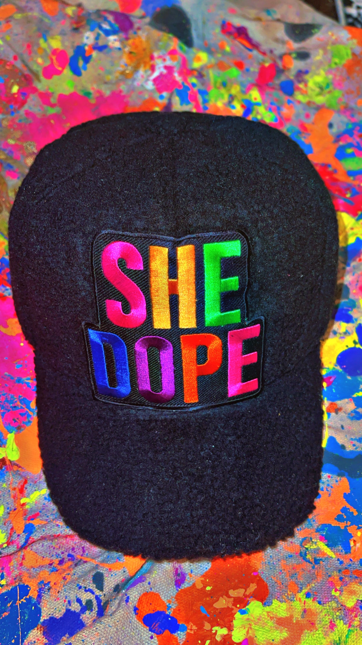 Black She Dope Teddy Cap