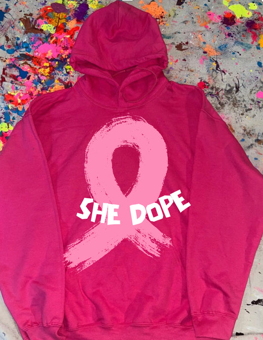 She Dope ribbon Hoodie