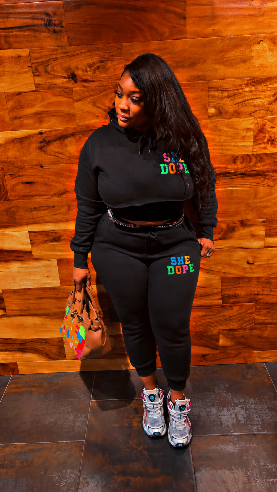 Logo She Dope Jogger Set