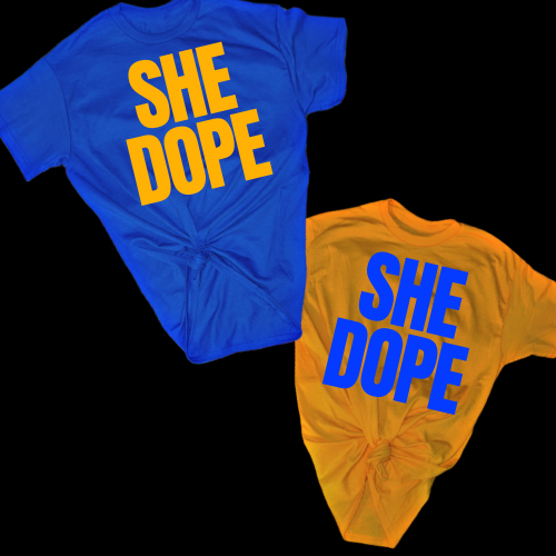 Gold All Class She Dope Tee
