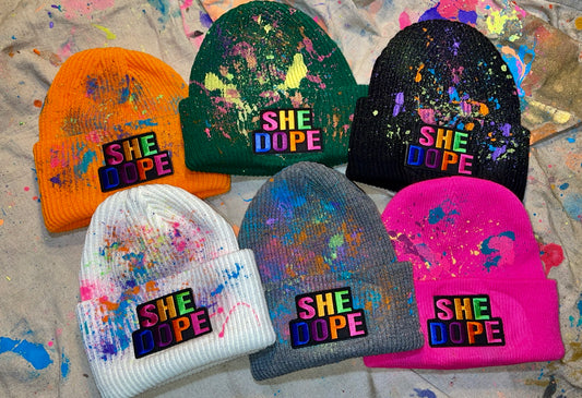 She Dope logo Beanie Cap