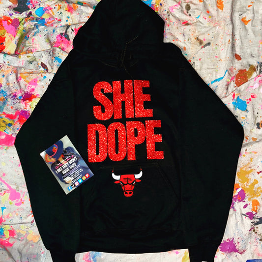 She Dope Bulls Hoodie