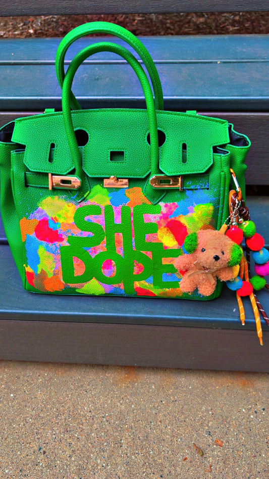 Not your Birkin She Dope Bag w/teddy