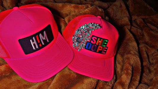 Pink His & Hers SnapBack cap