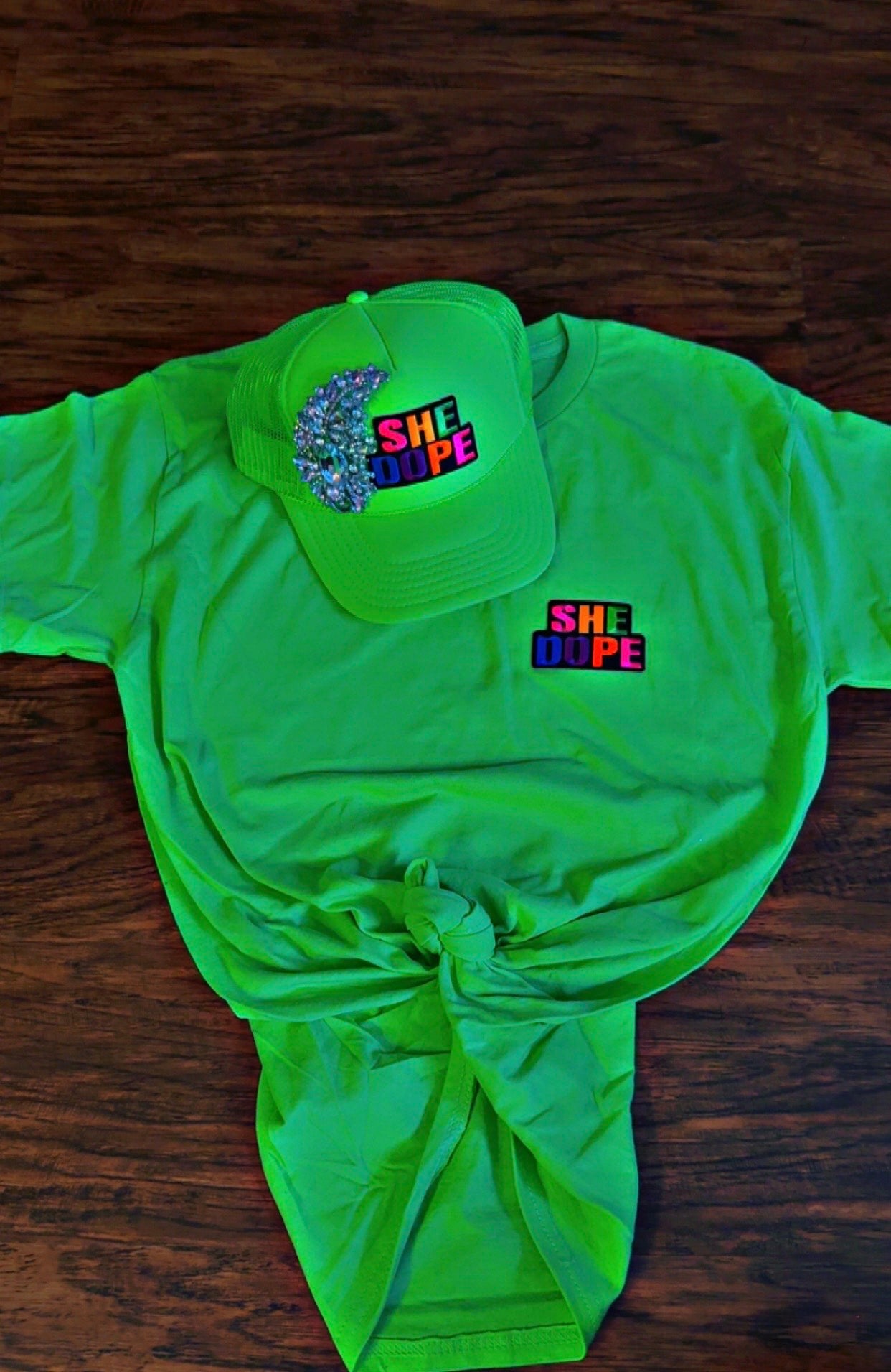 Neon Green Cap/Tee Bundle