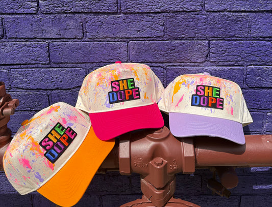 Cream She Dope 5 panel Cap