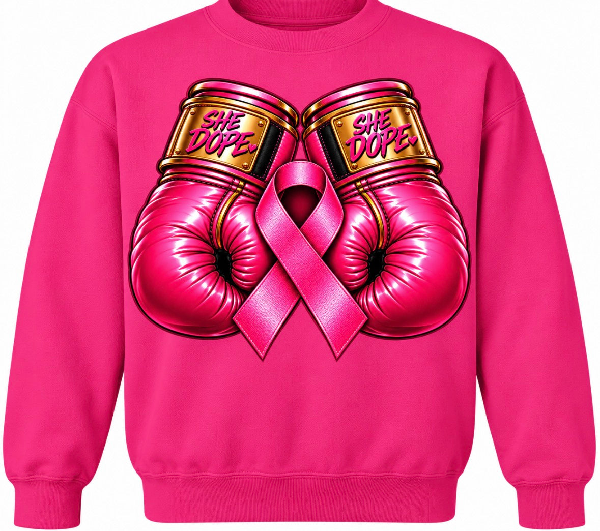 Girl Fight Hot Pink Sweatshirt