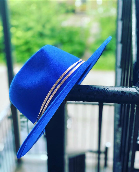 Solid Royal Blue Fedora