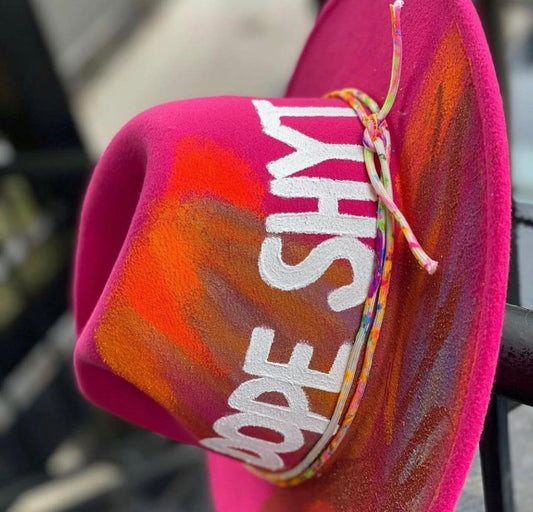 Hot Pink DOPE SHIT Fedora