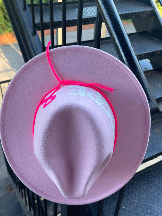 SHE DOPE pink Breast Cancer Fedora